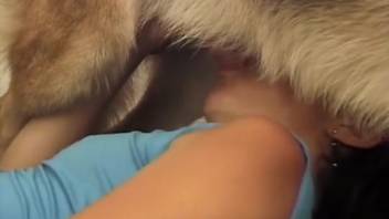 Incredible oral sex showcased in free bestiality